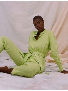 Women's XEVIFERNANDEZ Lime Green Jumpsuit XS